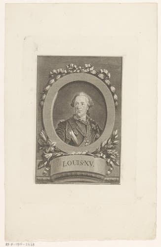 Portret van Lodewijk XV by Remi Henry Joseph Delvaux