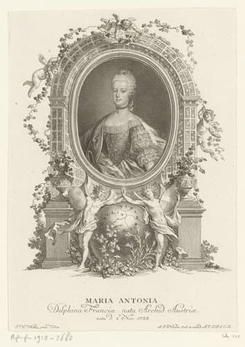 Portret van Marie-Antoinette van Oostenrijk