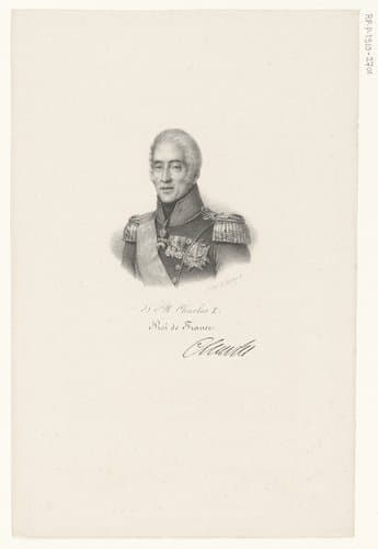 Portret van Karel X van Frankrijk by anonymous; veuve Delpech (Naudet)
