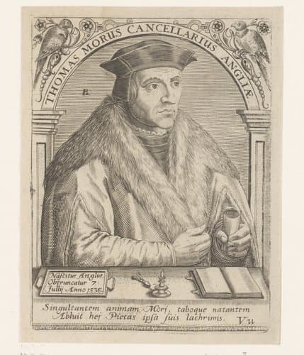 Thomas Morus cancellarius angliae by Robert Boissard