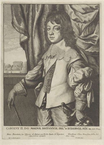 Portret van Karel Stuart by Wenceslaus Hollar