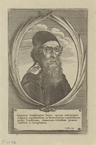 Portret van John Tradescant de Oude by Wenceslaus Hollar