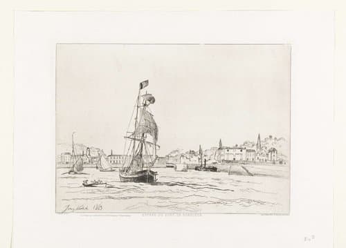 Entrée du port de Honfleur by Johan Barthold Jongkind