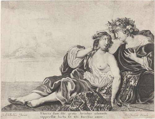 Ariadne getroost door Bacchus by Michiel Mosijn