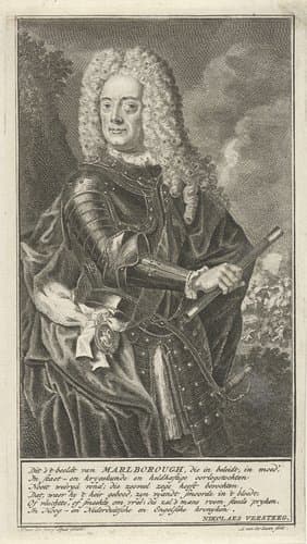 Portret van John Churchill by Adolf van der Laan