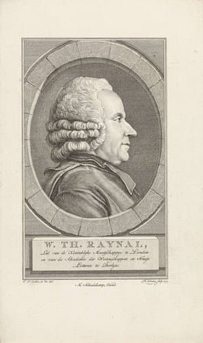 Portret van Guillaume-Thomas François Raynal by Theodoor Koning