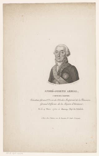Portret van André-Joseph Abrial by Paul Tassaert