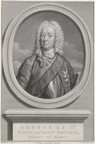 Portret van koning George I van Groot-Brittannië by Pieter Tanjé
