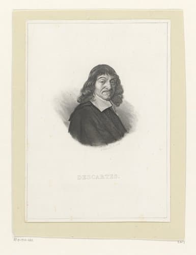 Portret van René Descartes by Louis Félix Butavand