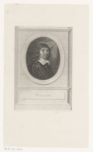 Portret van René Descartes by Jean Charles Caron