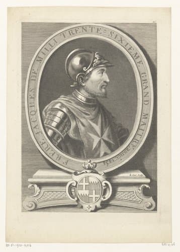 Portret van Jacques de Milly by Laurent Cars