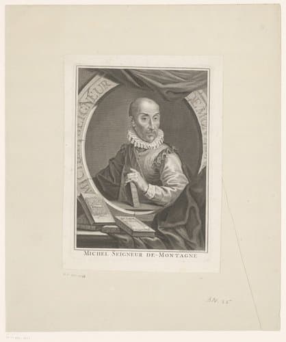 Portret van Michel de Montaigne by Jacques Chéreau
