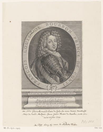 Portret van Louis-François-Joseph de Bourbon-Conti by Étienne Desrochers