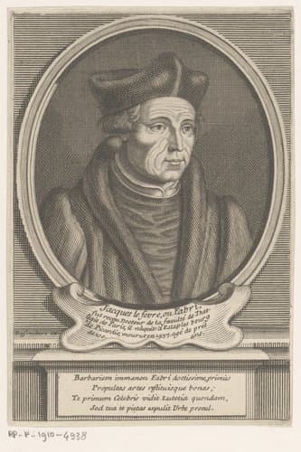 Portret van Jacques Lefèvre d'Étaples by Étienne Desrochers