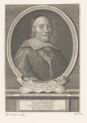 Portret van Pierre de Marca by Étienne Desrochers