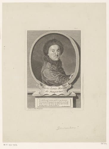 Portret van Pierre Louis Maupertuis by Étienne Desrochers