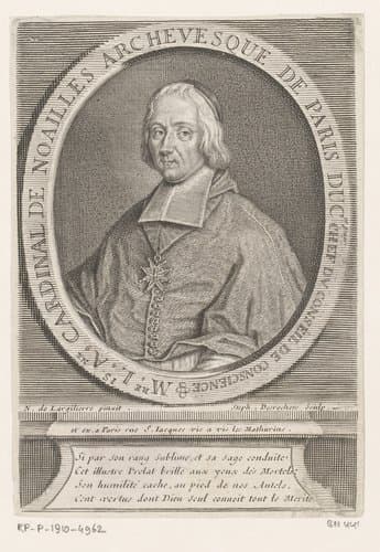 Portret van Louis-Antoine de Noailles by Étienne Desrochers