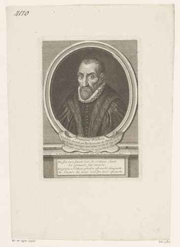 Portret van François Pithou by Étienne Desrochers