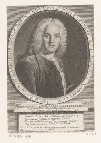 Portret van Louis Racine by Gille Edme Petit