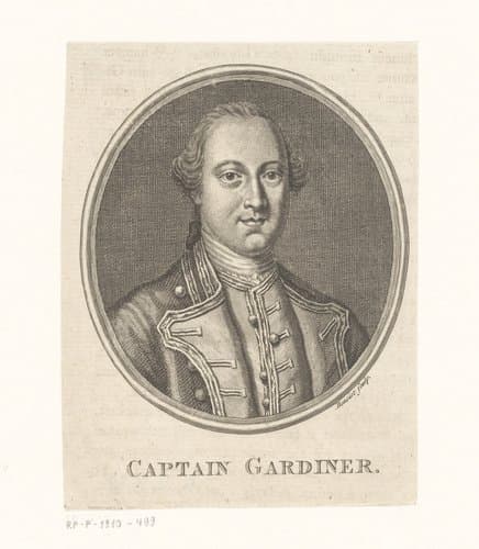 Portret van kapitein Gardiner by Guillaume Philippe Benoist