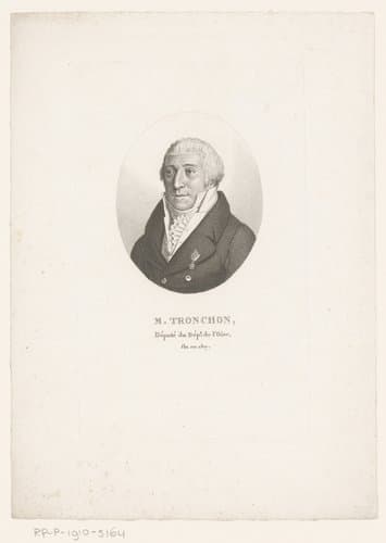 Portret van Nicolas Charles Tronchon by Ambroise Tardieu