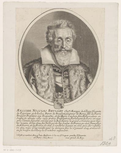 Messire Nicolas Brulart by Jean Frosne