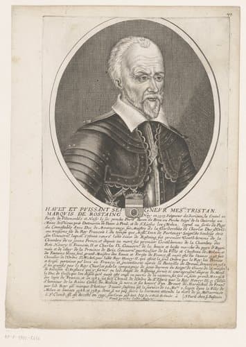 Portret van Tristan de Rostaing by Jean Frosne