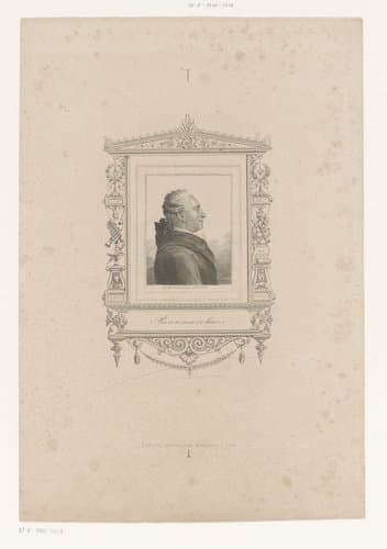 Portret van Pierre Beaumarchais by L. Meurillon