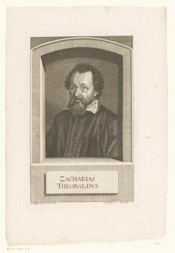Portret van Zacharias Theobald by Jan Balzer