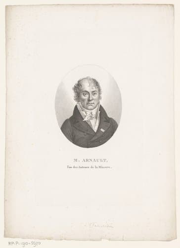 Portret van Antoine-Vincent Arnault by Ambroise Tardieu