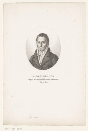 Portret van Antoine Bourreau de Beauséjour by Ambroise Tardieu