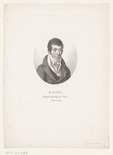 Portret van Antoine Boin by Ambroise Tardieu