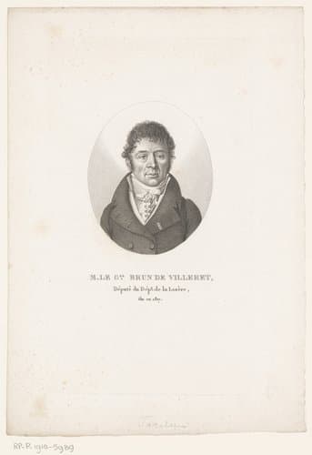 Portret van Louis Bertrand Pierre Brun de Villeret by Ambroise Tardieu