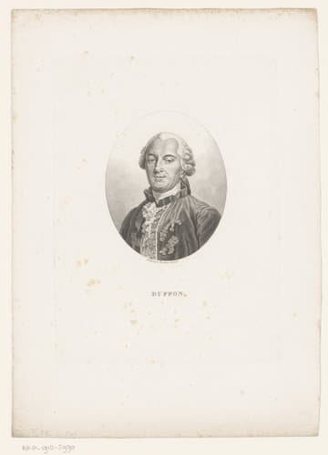 Portret van Georges-Louis Leclerc by Charles Aimé Forestier; Ambroise Tardieu