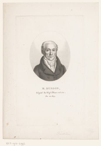 Portret van Jean-Baptiste Guillaume Busson by Ambroise Tardieu