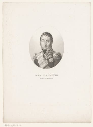 Portret van Jean Dominique Compans by Ambroise Tardieu