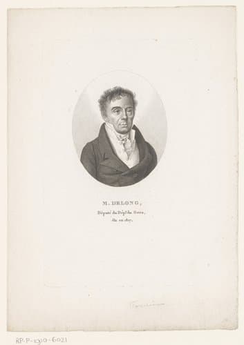 Portret van Jean-Baptiste Delong by Ambroise Tardieu