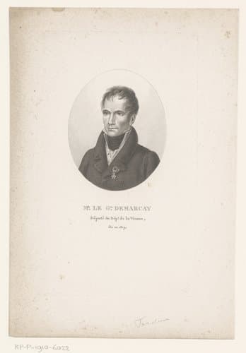Portret van Marc Jean Demarçay by Ambroise Tardieu