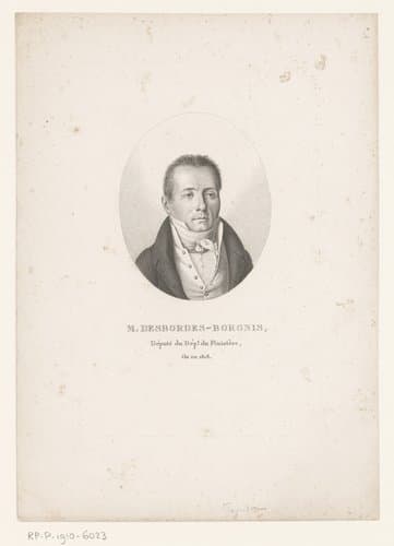 Portret van François-Marie Borgnis-Desbordes by Ambroise Tardieu