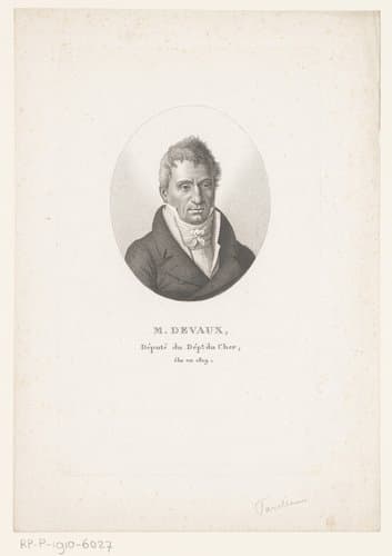 Portret van Augustin Devaux by Ambroise Tardieu
