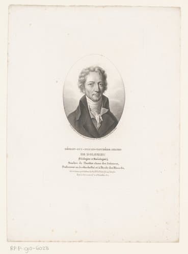 Portret van Déodat Gratet de Dolomieu by Ambroise Tardieu