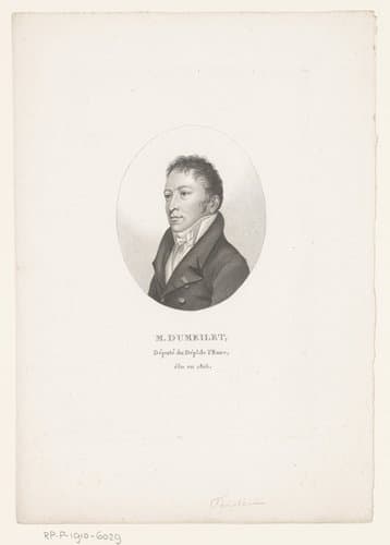 Portret van Alexandre Dumeilet by Ambroise Tardieu
