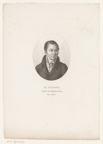 Portret van Jacques Charles Dupont de l'Eure by Ambroise Tardieu