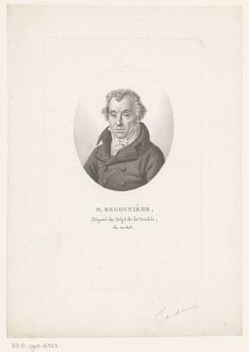 Portret van Philippe-René Esgonnière du Thibeuf by Ambroise Tardieu