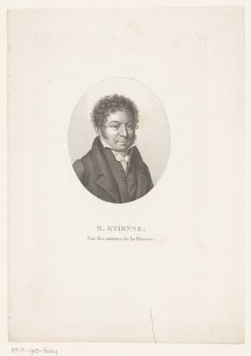 Portret van Charles-Guillaume Étienne by Ambroise Tardieu