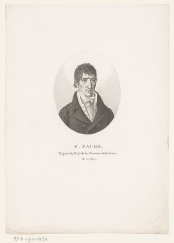 Portret van Mathieu Faure by Ambroise Tardieu