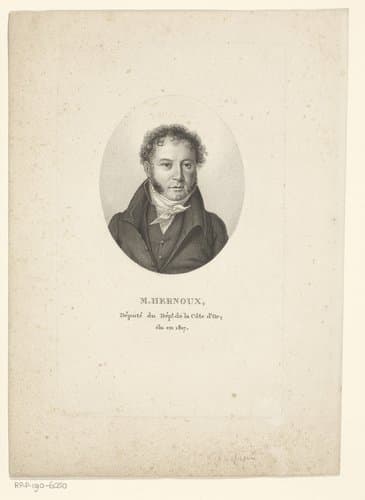 Portret van Etienne Nicolas Philibert Hernoux by Ambroise Tardieu