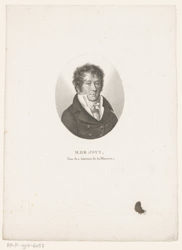 Portret van Victor-Joseph Étienne de Jouy by Ambroise Tardieu