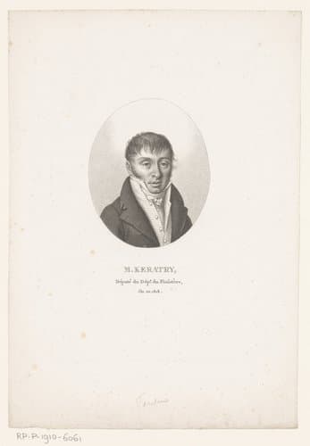 Portret van Auguste Hilarion, graaf van Kératry by Ambroise Tardieu