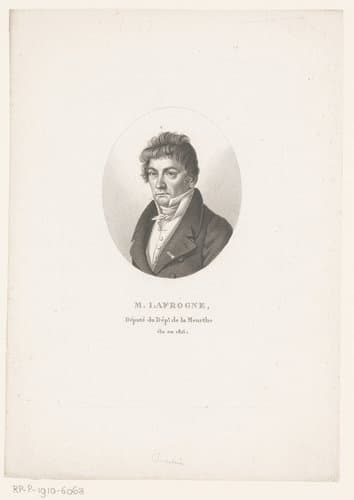 Portret van François Balthazar Lafrogne by Ambroise Tardieu